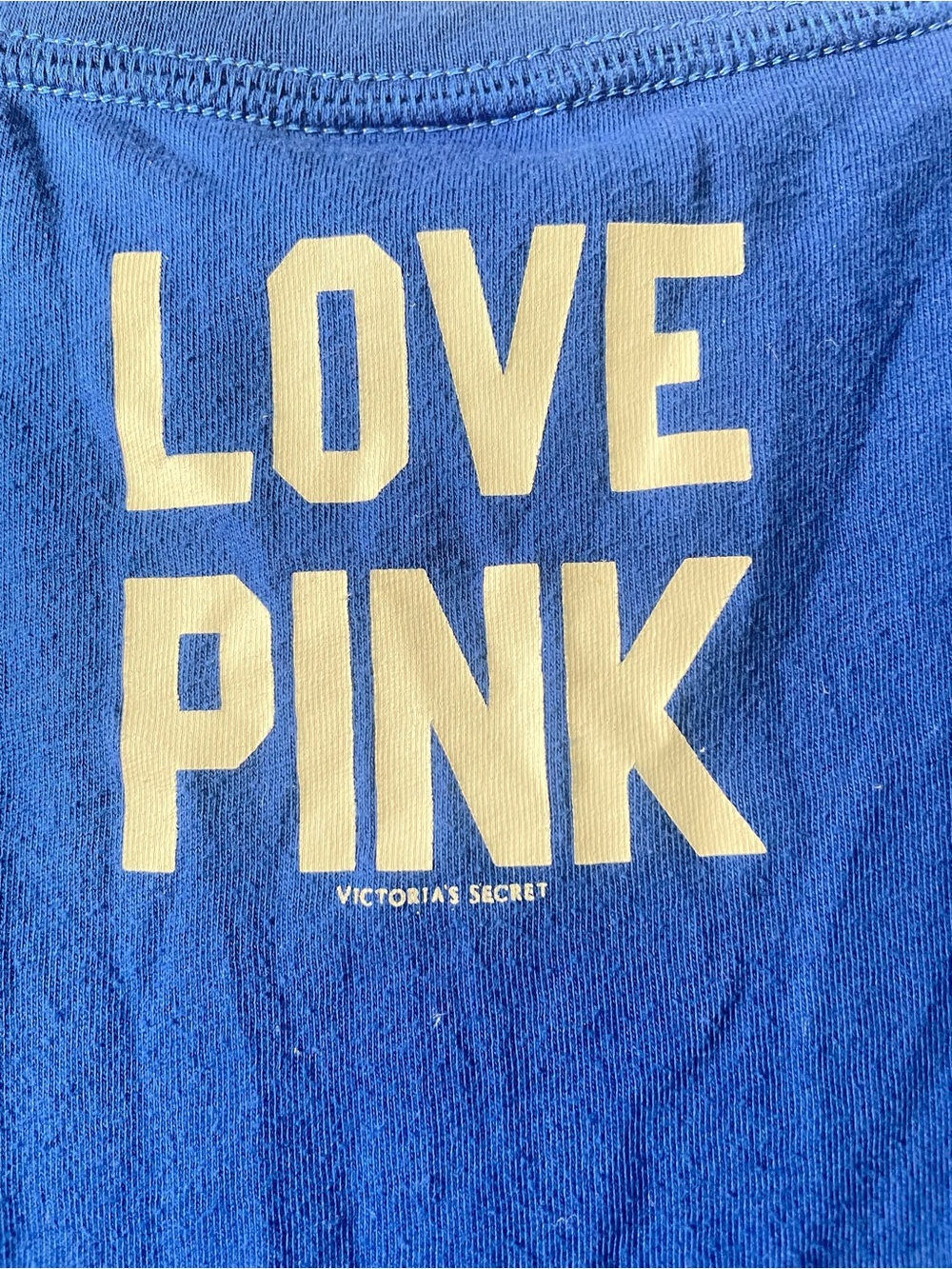 Victoria's Secret PINK Los Angeles Dodgers Blue & White V-Neck Tee - Picture 9 of 9